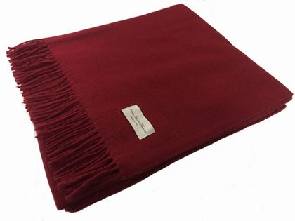 Плед 150х200 Italian Woollen Treasures S.r.l. Lara Bordeaux