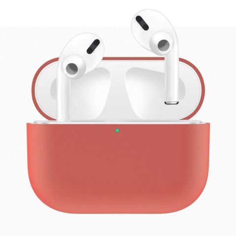 Чехол силиконовый для AirPods Pro Case Protection ультратонкий Красный