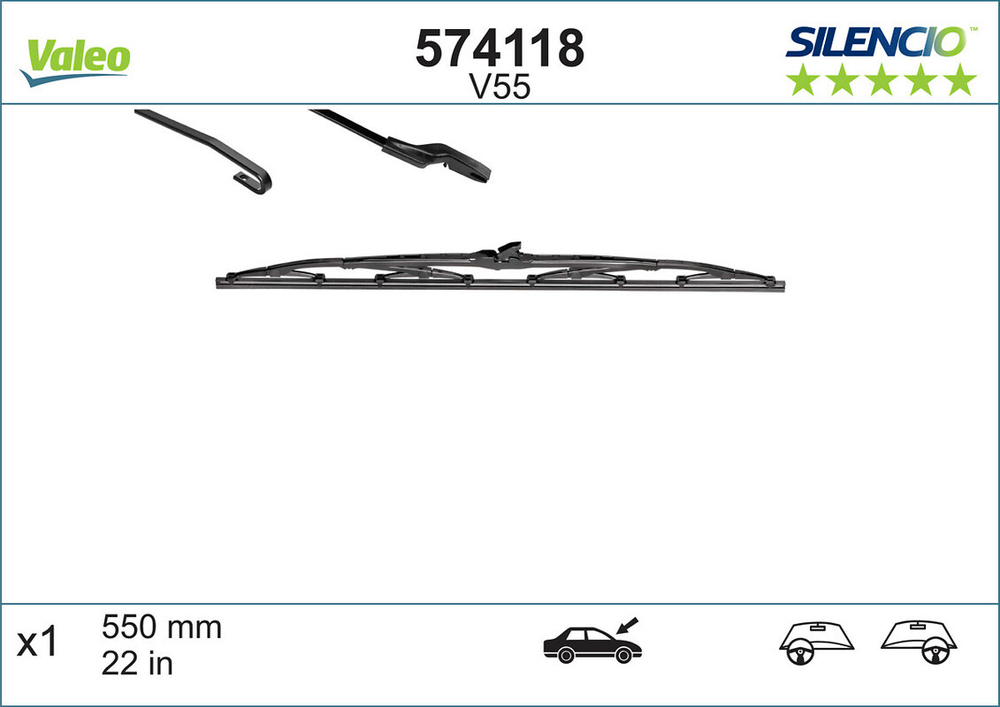 VALEO - 574118-VAL - Wiper Blade - Povrat artikla narucenog iz Njemacke nije moguc.