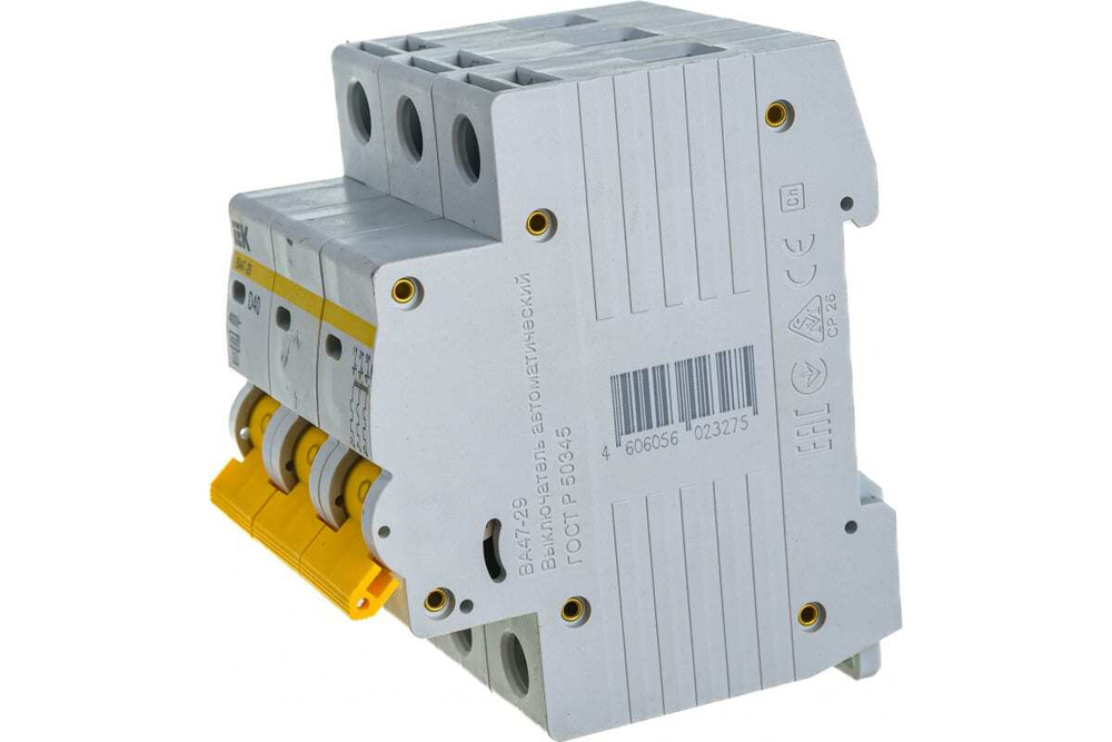 Автоматический выключатель ВА47-29 3Р 40А 4,5кА D IEK