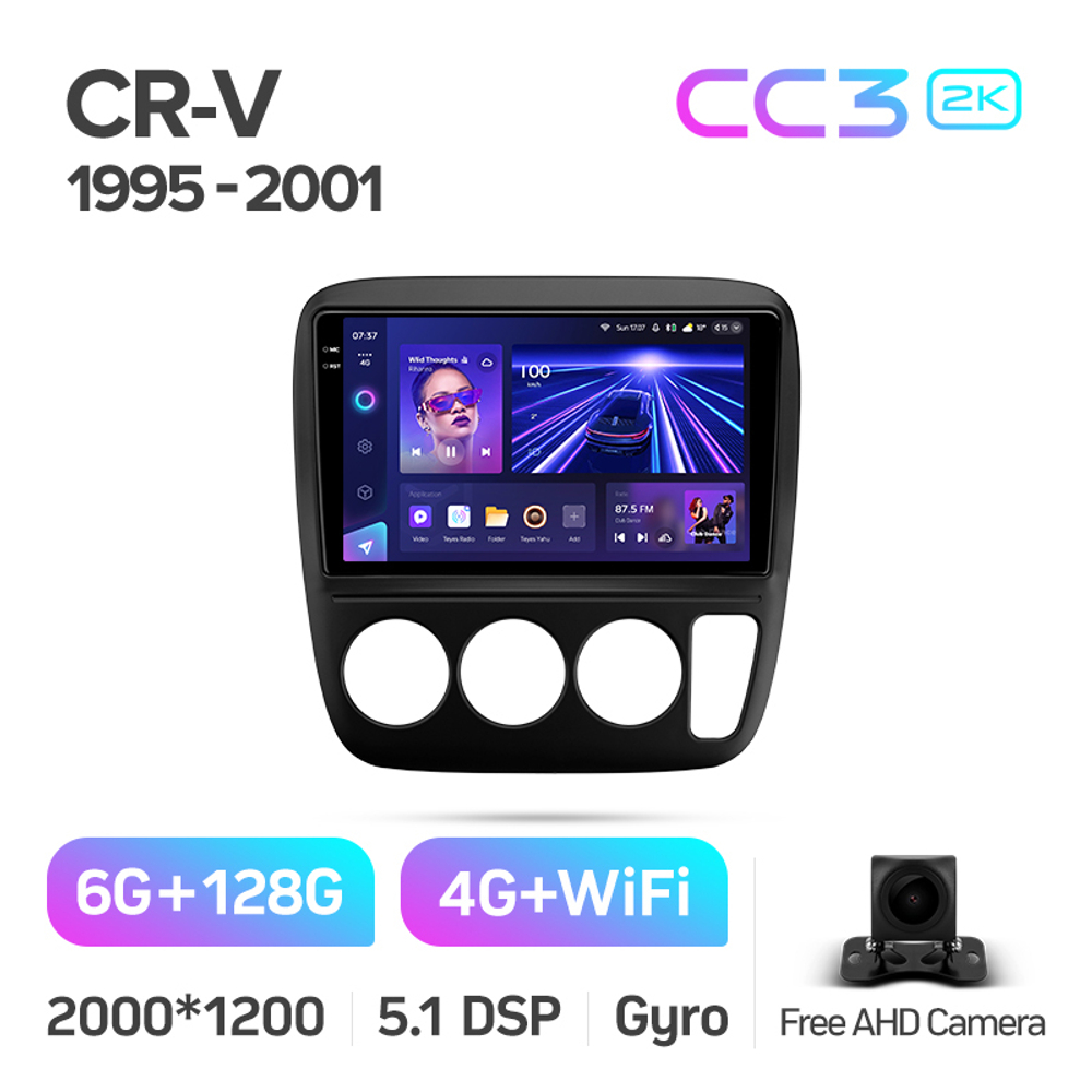 Teyes CC3 2K 9"для Honda CR-V 1995-2001