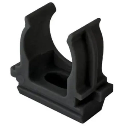 Клипса 20 для трубы черная