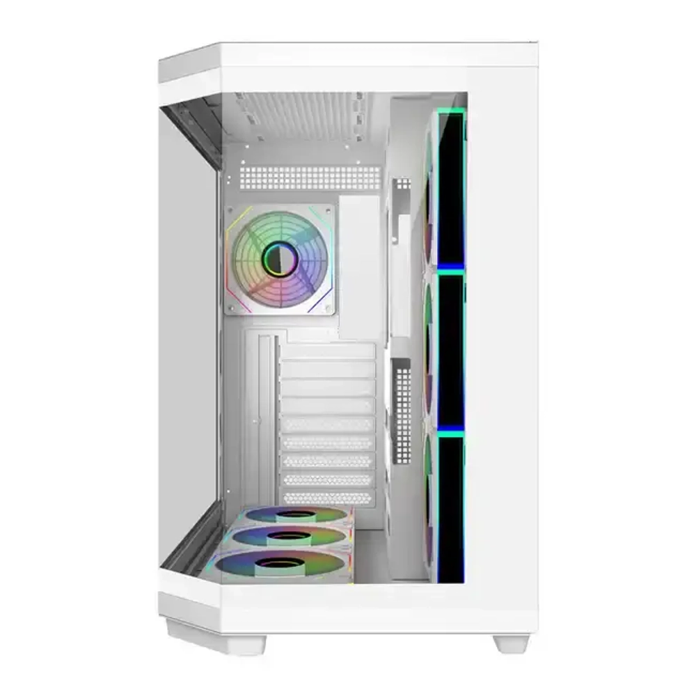 Корпус FSP U580-WA, ULTRA Tower ATX, ATX(BTF), M-ATX, Mini-ITX, VGA up to 415mm, 7xARGB FAN,White