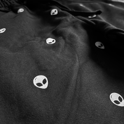 Оверсайз брюки "こんにちは" white