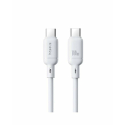 Интерфейсный кабель Baseus Silky Type-C to Type-C 100W 2m White (P10377704213-01)