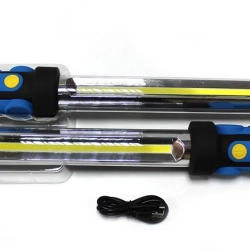 Лампа светодиодная аккумуляторная сборная (2х10W COB LED,2 магнита,2крючока,180гр.,1000Lm,2000mAh,USB провод,время раб.2ч,время заряд.4ч) RockForce##Rock FORCE RF-L03