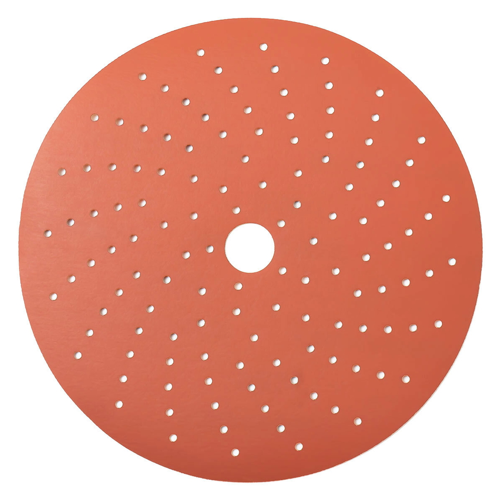 SANDWOX ORANGE CERAMIC диск на бумажной основе, керамика Ø150мм, Р220,липучка Multi holes