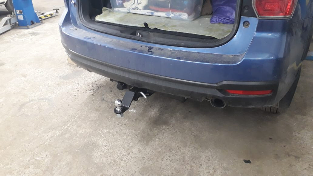 Фаркоп Бизон на Subaru Forester FA 0120-E (с 2013 по 2018 г.в.) (паспорт и сертификат в комплекте)(без электрики)