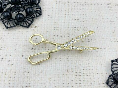 Брошь, р. 6х2,5 см, золото