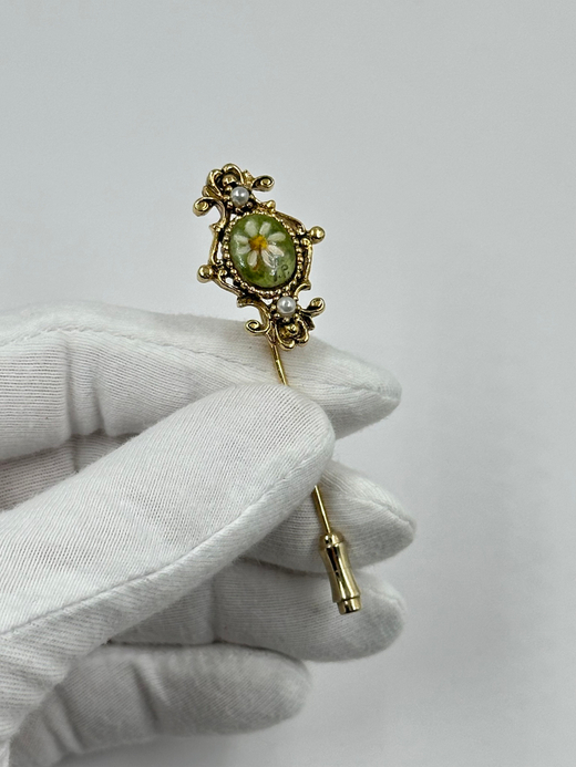 Брошь булавка с цветком