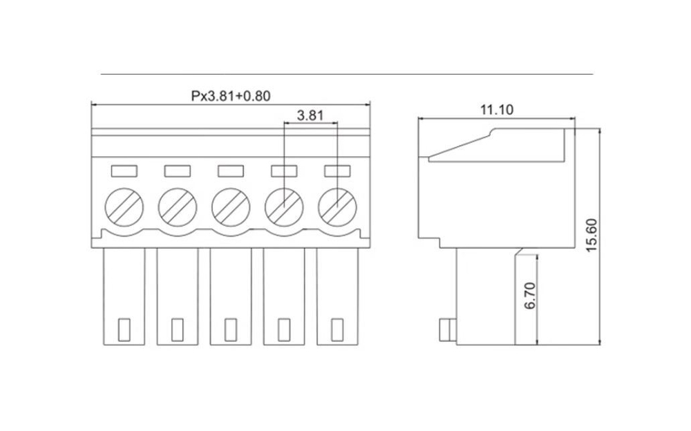 Разъём ET KF2EDGK-3.81 2P