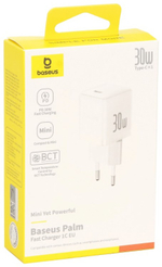 Зарядное устройство Baseus Palm 1C CCZC30CE USB Type-C 30 Вт белый