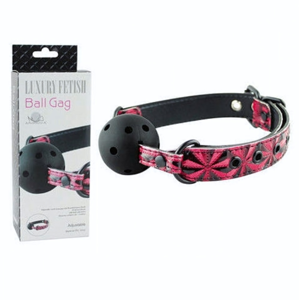Кляп шарик дышащий Ball Gag красный