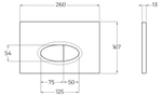 Клавиша смыва BelBagno BB052BL Белая глянцевая
