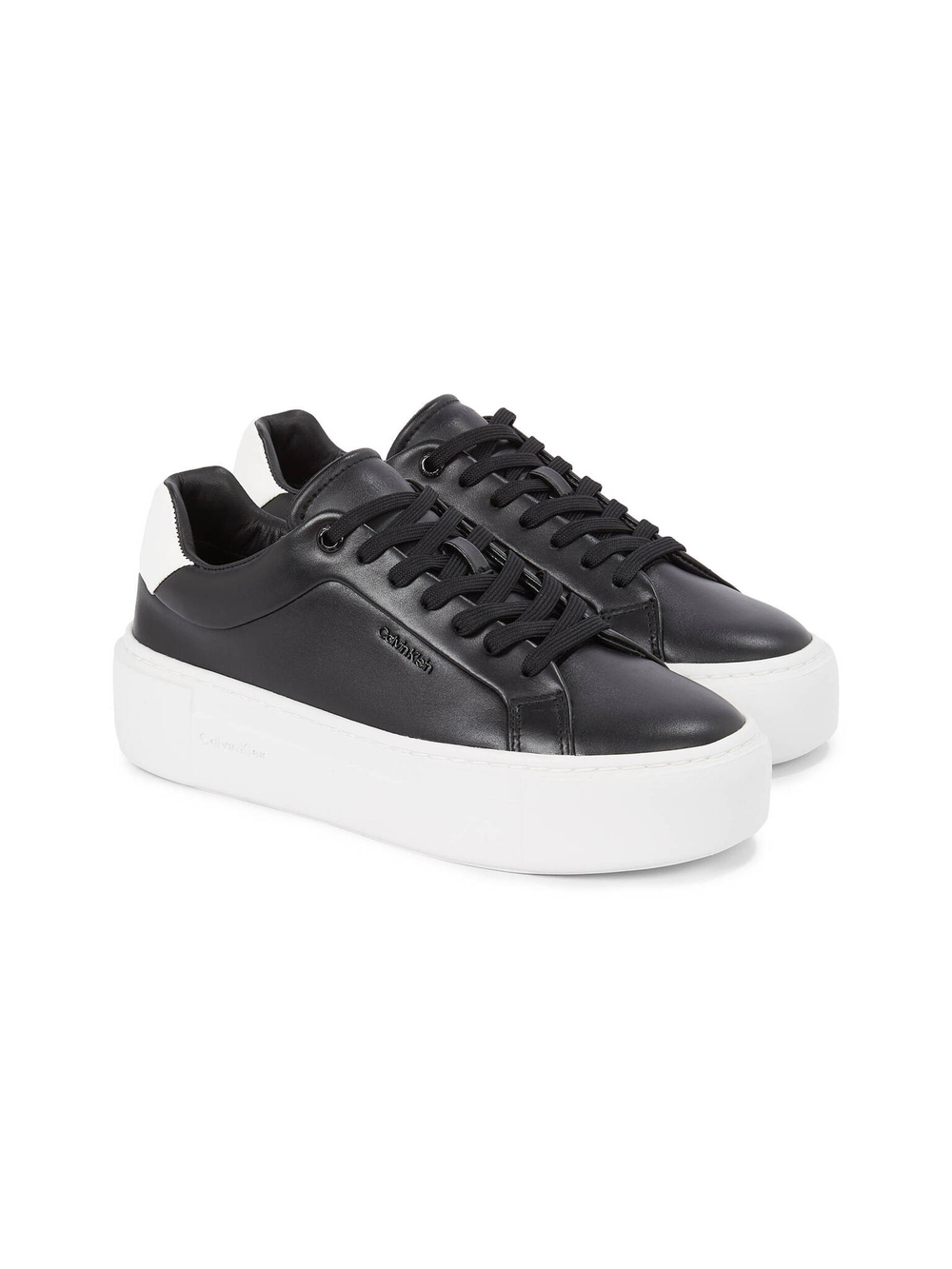 Кожаные кроссовки Calvin Klein - черный(HW0HW02202)