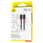 USB-C Кабель Baseus Dura Charging+Data 240W 1m - Red Black