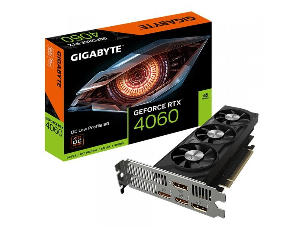 Видеокарта Gigabyte Nvidia GeForce RTX 4060 [GV-N4060OC-8GL]