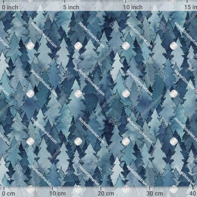 Уральские ели Синие by Gora-pattern 545 DPI
