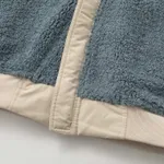 Куртка Ymkashix двухсторонняя Ride Puff бежевая / пыльно-синяя