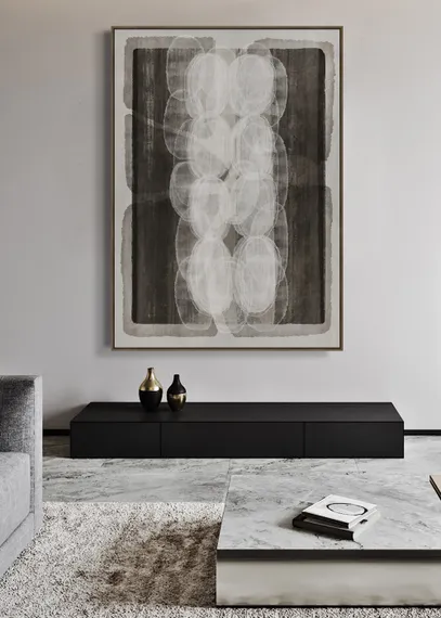 Постер Internal 140х100 см, чёрный, серый