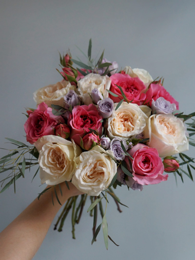 45. Фиолетово-розовый микс букет
