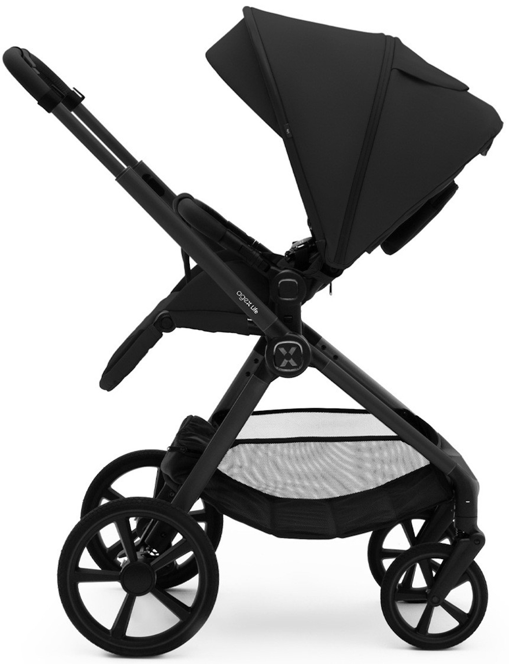 Коляска Agex Life 3 в 1 матовая рама с автокреслом i-Safe S Grey ALB583 Black (Черный)