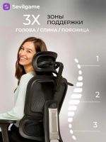 Кресло компьютерное игровое офисное на колесиках Sevilgame