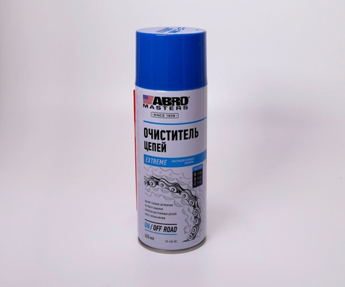Очиститель цепи и механизмов мотоциклов 450 мл (аэрозоль)  MASTERS  (ABRO)