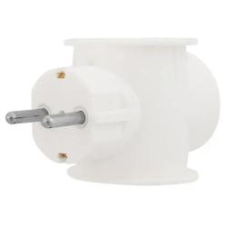 Тройник электрический универсальный 16А (одно гнездо с заземлением) REXANT