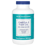 The Vitamin Shoppe, рыбий жир с омега-3, 240 мягких таблеток