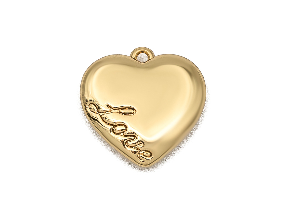 Подвеска "Сердце. Love" 12мм