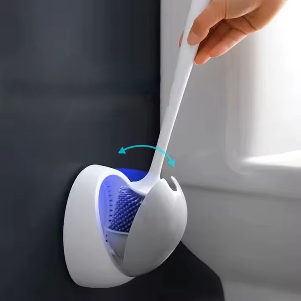 Ершик для унитаза силиконовый подвесной настенный