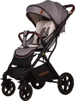 Прогулочная коляска luxmom 609 Серый текстиль