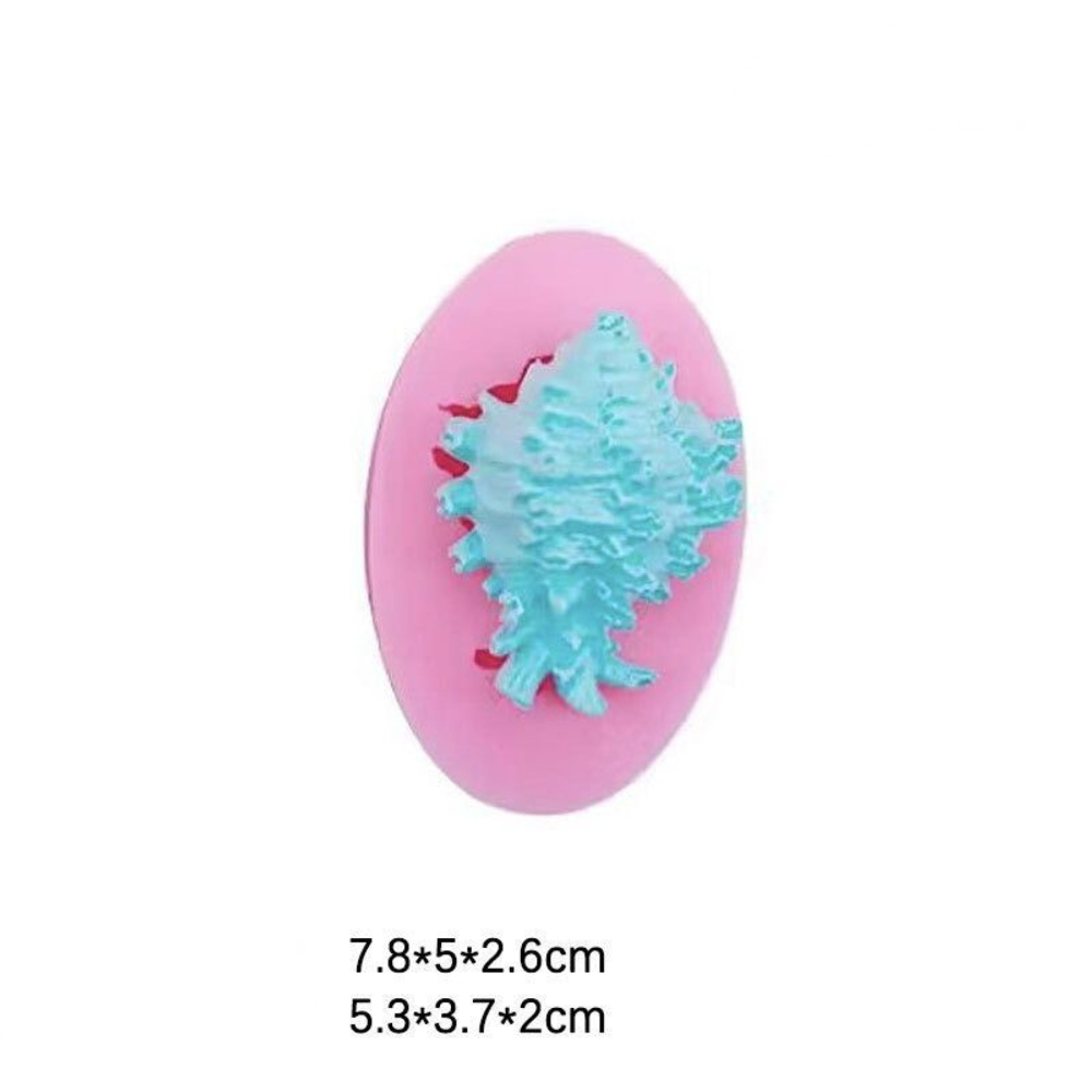 Молды силиконовые для творчества "Набор ракушек" 5 видов/ форма для мыла, воска, эпоксидной смолы, гипса и полимерной глины