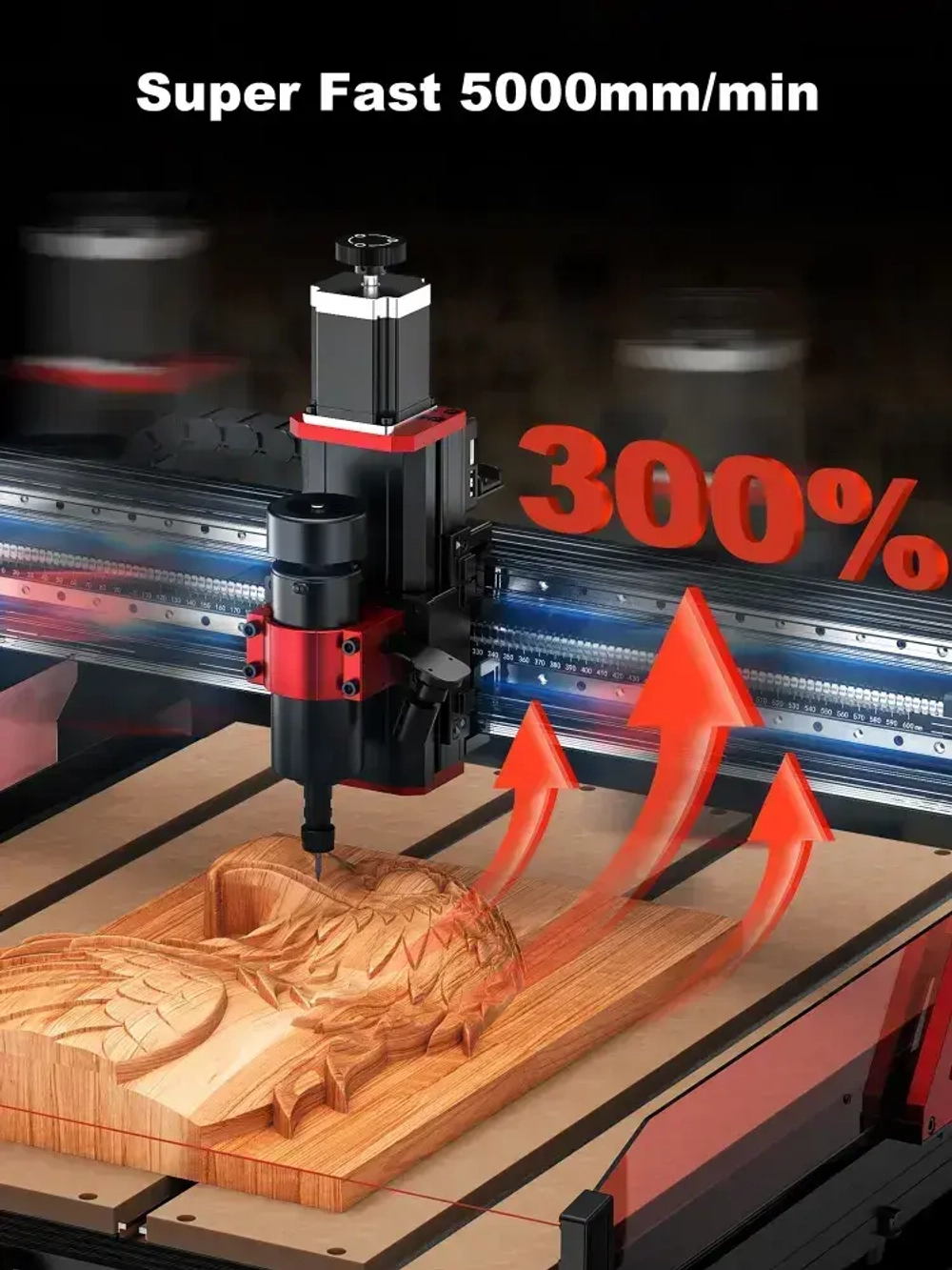 Twotrees фрезер по дереву TTC6050 Фрезерный станок с ЧПУ 3-осевой станок с ЧПУ СДЕЛАЙ САМ Лазерный гравер