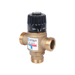Клапан термостатический смесительный STOUT - 3/4" (НР, 20-43°C, Kvs 1.6, L-образное смешивание)