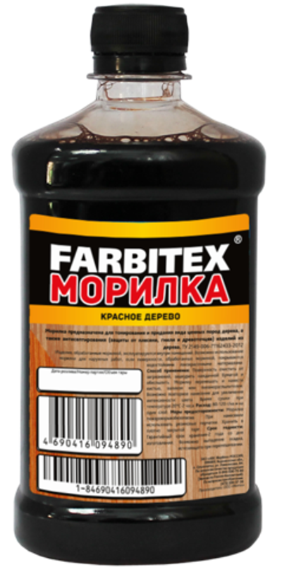 Морилка деревозащитная водная 0,5л. орех FARBITEX
