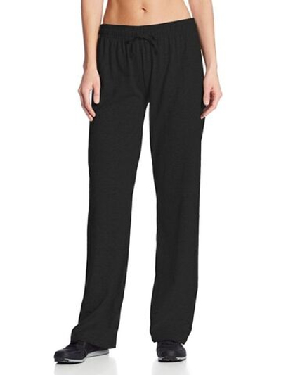 Спортивные брюки свободного кроя из хлопкового трикотажа (Размер: M) (Цвет: темно-серый)