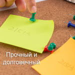 Гвоздики для доски DELI, цветные, 35 штук в пластиковой коробочке