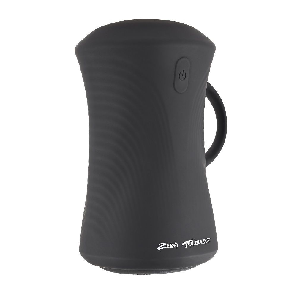 Черный вибромастурбатор с гироскопом Gyro Stroke