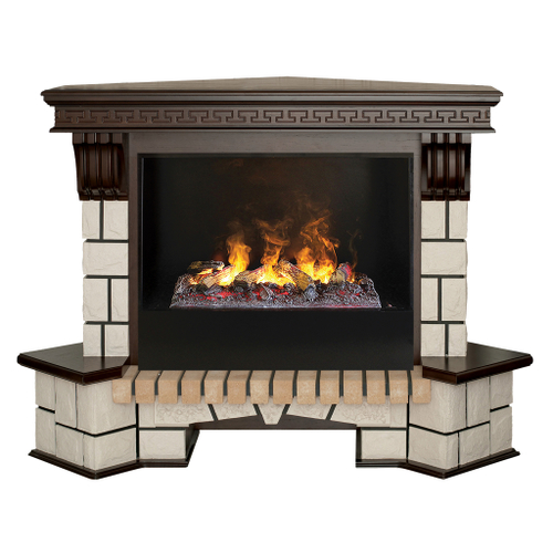 Каминокомплект Real Flame Stone Corner 26 AO с очагом 3D Cassette 630 (угловой)