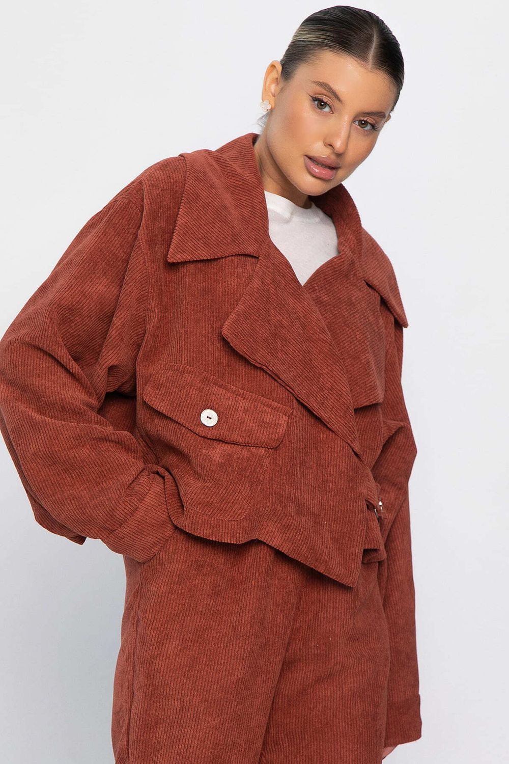 Жакет укороченный Динара (коричневый) Б14327-39М LT Collection