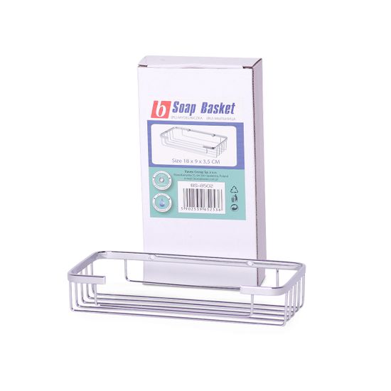 Корзинка прямоугольная Besser BS 8502 (18х9х3,5 см) из нержавеющей стали с хромированным покрытием