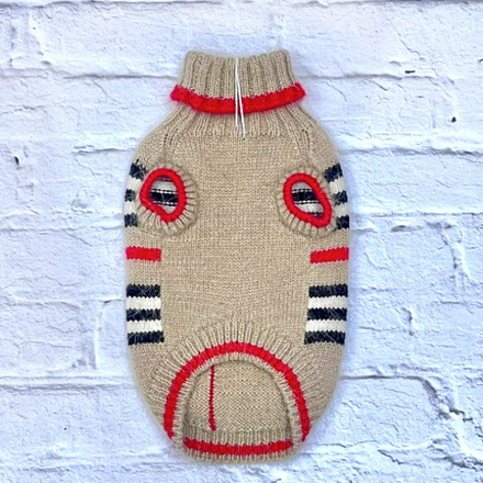 1989 DB Свитер для собак, кофейный