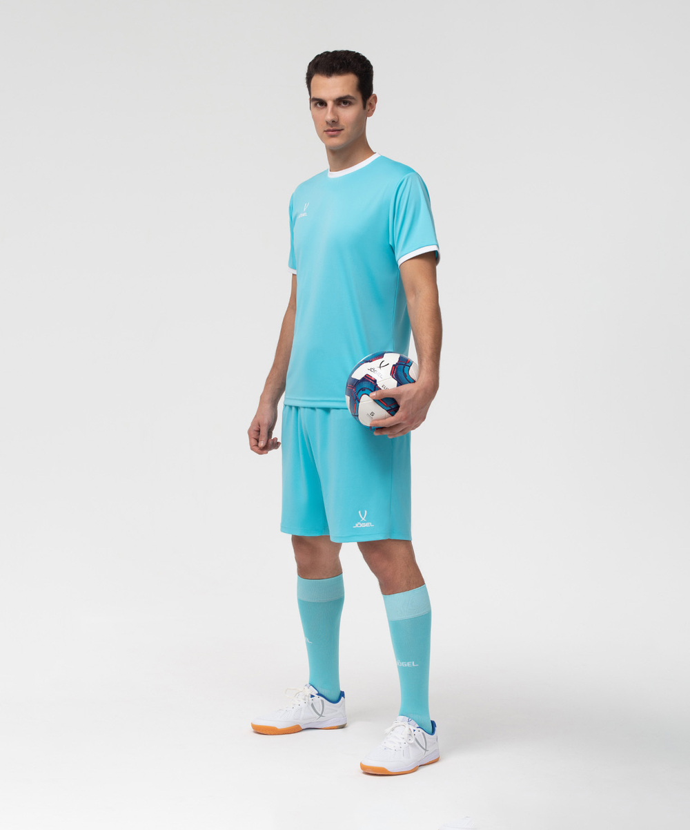 Футболка футбольная CAMP Origin, бирюзовый/белый