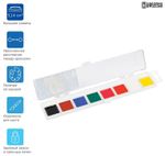 Краски акварельные ГАММА "Классическая", 8 цветов, медовая, без кисти, пластиковая коробка, европодвес, 1009192