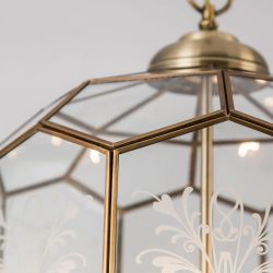 Citilux Витра-2 CL442260 Люстра подвесная витражная Бронза