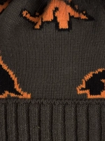 Шапка зимняя для мальчика на завязках и снуд