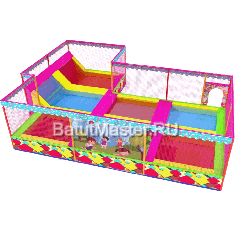 Батутная арена "Веселый аэростат" 9x7,5x3 м