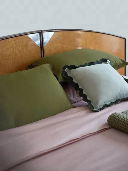 Комплект постельного белья из премиального сатина цвета пыльной розы из коллекции essential, 150х200 см